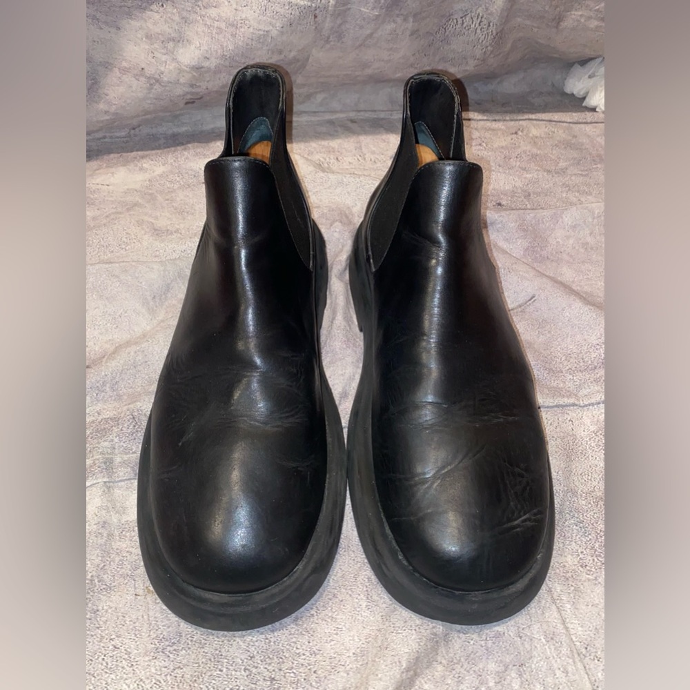 Marsell Gomme Gommello Black Leather Chelsea Ankle Boots Chunky Oversized 10 43 - Picture 4 of 10